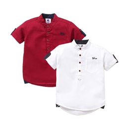 TONYBOY Pack of 2 Boys Maroon Cotton Premium Casual Shirt-image-3