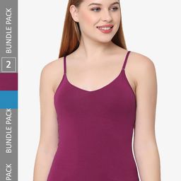 Soie Pack Of 2 Non-Padded Camisoles-image-21