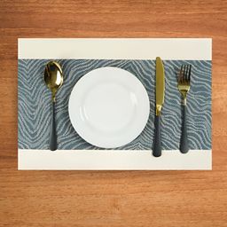 YELONA Navy Blue 8 Pieces Self-Designed Table Placemats-36