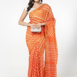 Kishori Sarees Bandhani Zari Pure Silk Saree-image-13