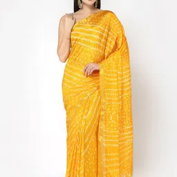 Kishori Sarees Bandhani Zari Pure Silk Saree-image-67