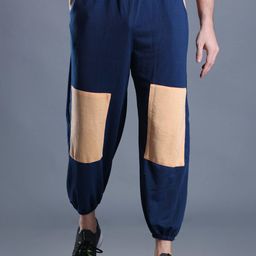 The Dance Bible Men Colourblocked Relaxed Fit Cotton Joggers-image-94