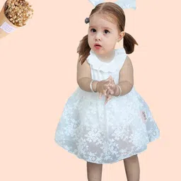 StyleCast Girls Embroidered Fit & Flare Dress With A Bow-picture-15