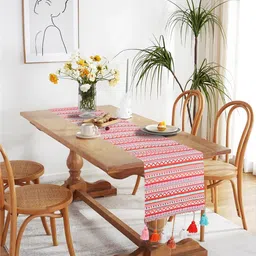 Mezposh 6 Seater Geometric Rectangular Table Runner-54
