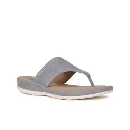 Bata Open Toe Slip-On T-Strap Flats-17