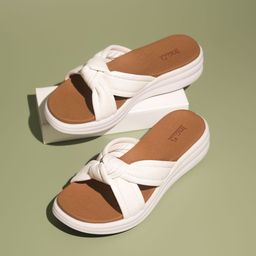 Inc 5 Knotted Strap Open Toe Comfort Heels-57