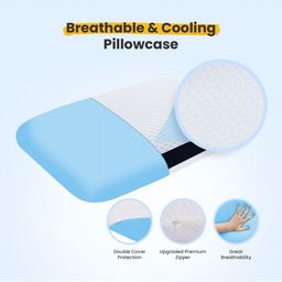 Sleepsia White Memory Foam Filled Sleep Pillow-44