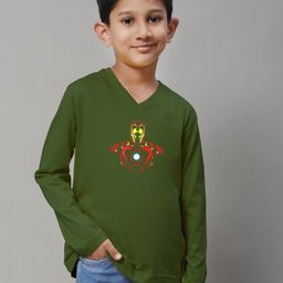 Friskers Boys Typography Printed V-Neck Slim Fit T-shirt-image-47