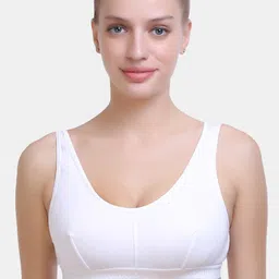 MAROON Medium Coverage Non Padded Workout Bra With All Day Comfort-picture-4