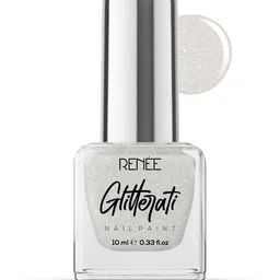 Renee Glitterati Long Lasting Nail Paint 10 ml - White Sparkle-29