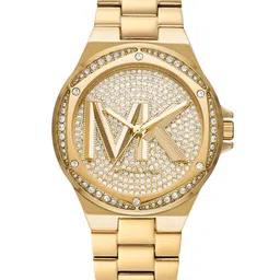 Michael Kors Women Gold-Toned Stainless Steel Bracelet Style Straps Analogue Watch MK7229-20