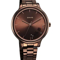 Sonata Women Stainless Steel Bracelet Style Straps Analogue Watch 87050QM01-picture-50