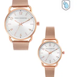 French Connection Unisex Dial & Stainless Steel Bracelet Style Straps Analogue Watch FCN00011C-72