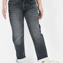 Crimsoune Club Boys Slim Fit Clean Look Heavy Fade Stretchable Jeans-image-77