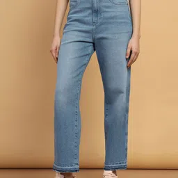 Wrangler Women Straight Fit High-Rise Light Fade Stretchable Jeans-image-59