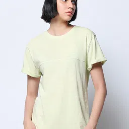 Bewakoof Air 1.0 Round Neck Cotton Boyfriend T-shirt-image-31