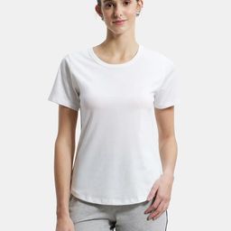 Jockey Cotton Rich Relaxed Fit Solid Curved Hem Styled T-Shirt-picture-47