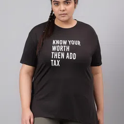 MKH Plus Size Typography Printed Drop-Shoulder Sleeves Relaxed Dri-Fit T-shirt-picture-13