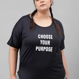 MKH Plus Size Typography Printed Drop Shoulder Sleeves Dri FIT Relaxed Fit  Sports T-shirt-picture-13
