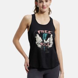 Jockey Graphic Printed Cotton Racerback Styled Tank Top-picture-7