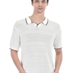 Numero Uno Polo Collar Pure Cotton T-Shirt-picture-13