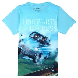 Harry Potter by Wear Your Mind Boys Blue & White Harry Potter Printed T-shirt-image-100