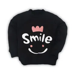 BAESD Kids Typography Printed Round Neck Cotton Pullover Sweatshirt-image-90