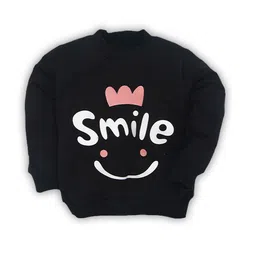BAESD Infants Typography Printed Cotton Pullover Sweatshirt-17