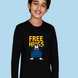 NUSYL Boys Graphic Printed Long Sleeves Cotton T-shirt-image-99