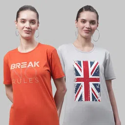 VIMAL JONNEY Pack Of 2 Printed Cotton T-shirt-image-98