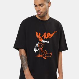 Mad Over Print Men Printed Applique T-shirt-image-127