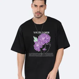 Mad Over Print Graphic Printed Round Neck Cotton Oversized T-shirt-image-87
