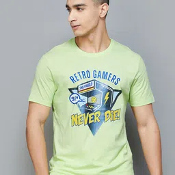 SmileyWorld Men Printed Applique T-shirt-image-15
