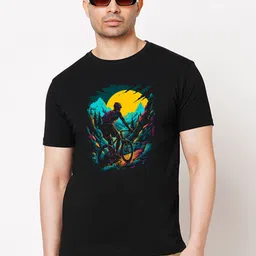 Wear Your Opinion Men Biker Printed Applique T-shirt-picture-14