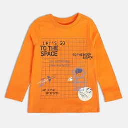MINI KLUB Boys Typography Printed Applique T-shirt-35