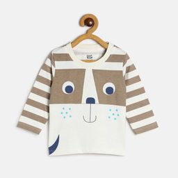 MINI KLUB Boys Typography Printed Round Neck Long Sleeves T-shirt-49