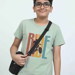 STELLERS Boys Typography Printed Applique T-shirt-image-78