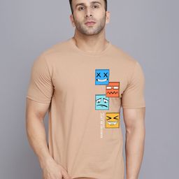 SLOWLORIS Graphic Printed Round Neck Casual T-shirt-image-58