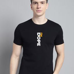 FBAR Typography Printed Round Neck Short Sleeve Cotton T-shirt-picture-19