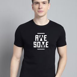 FBAR Typography Printed Round Neck Bio Wash Cotton T-shirt-picture-42