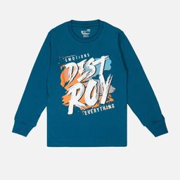 Bodycare Boys Typography Printed Cotton Applique T-shirt-image-36