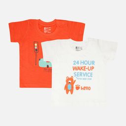 Bodycare Infant Boys Pack of 2 Printed Cotton T-shirt-picture-28