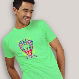 Greylongg Graphic Printed Round Neck T-shirt-image-99