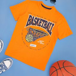 Pantaloons Junior Boys Typography Printed Round Neck T-shirt-picture-58