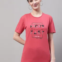 VIMAL JONNEY Typography Printed Round Neck Cotton T-shirt-image-66
