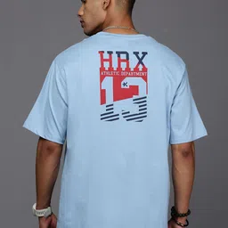 HRX by Hrithik Roshan Men Typography Printed Round Neck Relaxed Fit T-shirt-picture-44