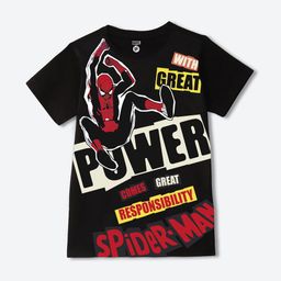 YK Marvel Boys Spider-Man Printed Round Neck Short Sleeves Regular T-shirt-image-85