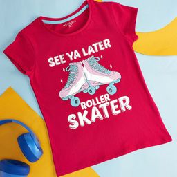 Pantaloons Junior Girls Typography Printed T-shirt-picture-35