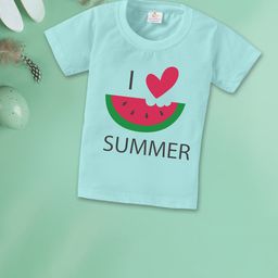 Babywish Kids Round Neck Relaxed Fit Graphic Printed Cotton T-shirt-image-42