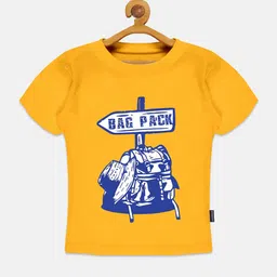 KiddoPanti Boys Graphic Printed Pure Cotton T-shirt-image-4